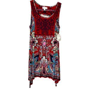 Altar’d State Boho Embroidered Sleeveless Festival Dress